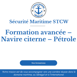 Formation avancée – Navire citerne – Pétrole
