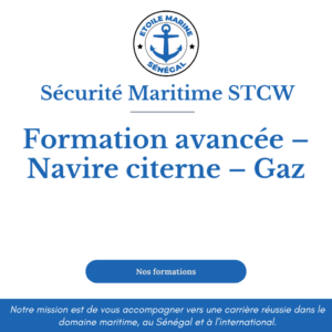 Formation avancée – Navire citerne – Gaz