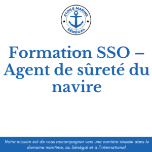 Formation SSO – Agent de sûreté du navire